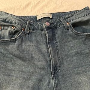 Vanilla*star denim flare cargo jeans, size 12